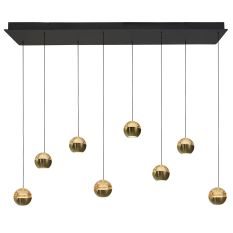 Belluno 4592ME – 8-lichts hanglamp met cable lift