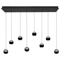 Belluno 4592ZW – 8-lichts hanglamp met cable lift