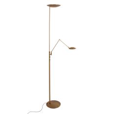 Vloerlamp Daphne 2 4602BR - bronzen uplight met leesarm