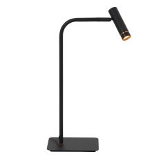 Tafellamp Lumo 4606ZW - zwarte verstelbare leeslamp met LED