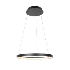 Zwarte hanglamp Ringlede 4612ZW met cable-lift systeem