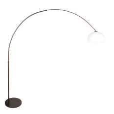 Booglamp Sparkled Light 4764CA cacao met witte kunststof kap