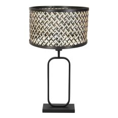 Tischlampe Stang 4804ZW mit Bambusschirm für modernes Stimmungslicht