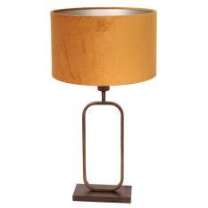 Table lamp Stang 4815BR with golden velvet shade for ambiance lighting