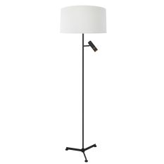 Vloerlamp Stang 4836ZW met leeslicht en witte kap