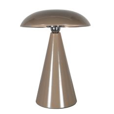 Tafellamp Mush 4856B - bruine oplaadbare sfeerlamp met glans