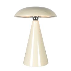 Tafellamp Mush 4856CR - sfeervolle accu lamp in glanzend crème