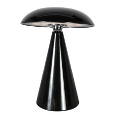 Lampe de table Mush 4856ZW - lampe d'ambiance rechargeable noire brillante