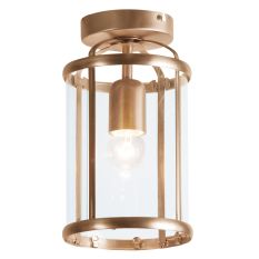 Plafondlamp Pimpernel 5973BR brons met helder glas Ø16 cm
