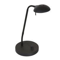 Lampen de table noire Biron 1 lumière 7502ZW avec variateur rotatif 2700 Kelvin