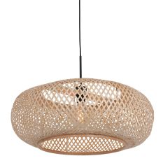 Hanglamp Maze 7505ZW – Beige bamboe lamp met rustige uitstraling