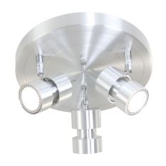 Natasja 7905ST steel round 3-light spotlight with GU10 light sources