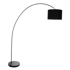 Booglamp Solva 7976ZW met zwarte lampenkap E27