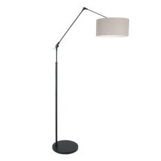 Vloerlamp Prestige Chic 8113ZW met grijs linnen kap