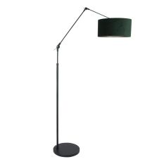 Vloerlamp Prestige Chic 8115ZW met groene velours kap