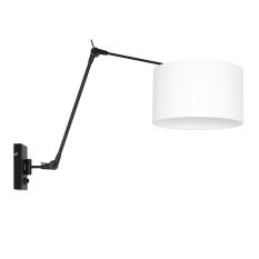 Wandlamp Prestige Chic 8120ZW met wit linnen kap