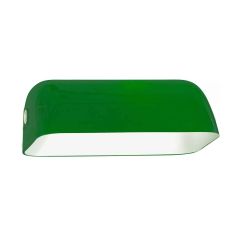 Glas I12513S – groen glas voor bankierslamp 23 × 14,5 cm