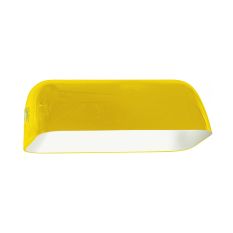 Glas I14755S – Okergeel glas voor bankierslamp 23 × 14,2 cm