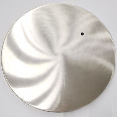 Steel-colored metal base plate I15024S