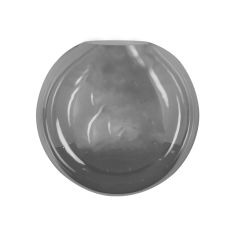 Zwarte smoke glazen bol I15214S Ø25 cm