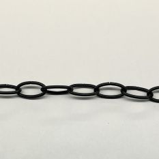 Black metal chain I15254S – per meter