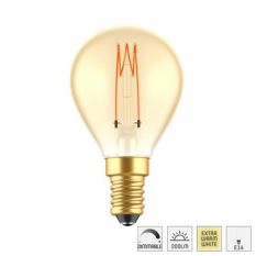 Led lichtbron met E14 fitting filament 2,5W, 1800K, dimbaar 136L G45 vorm