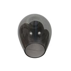 Abat-jour en verre I15466S – Verre fumé fait main en forme de goutte pour douille E27