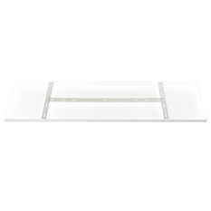 Rechthoekige plafondplaat Mountline I15529S RAL9003 wit 100 x 25 x 2,5 cm met ophangbeugel
