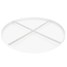 Ronde plafondplaat Mountline I15534S RAL9003 wit Ø70 x 2,5 cm met ophangbeugel