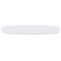 Deens ovalen plafondplaat Mountline I15536S RAL9003 wit 140 x 42 cm met ophangbeugel