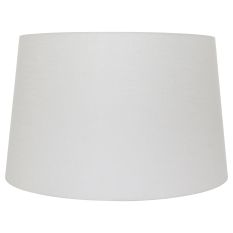White coarse linen lampshade K1001QS with tapered shape E27