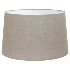 Gray coarse Linen Lampshade K1001RS with tapered shape E27