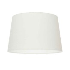 White Linen Lampshade K1007QS with tapered shape E27