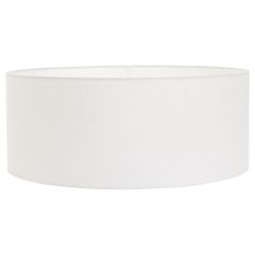 Wit grof Linnen Lampenkap K1066QS Ø 50cm met E27 support