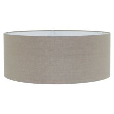 Grey coarse linen lampshade K1066RS Ø 50cm with E27 support