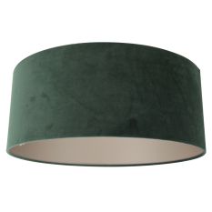 Green velvet lampshade K1066VS ⌀50cm with E27 support.