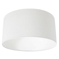 White Coarse Linen Lampshade K1068QS Ø 40cm with E27 support