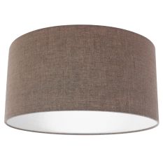 Grey coarse linen lampshade K1068RS Ø 40cm with E27 support