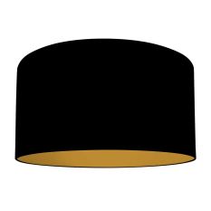 Black linen lampshade K1068SS ⌀40cm with E27 support.