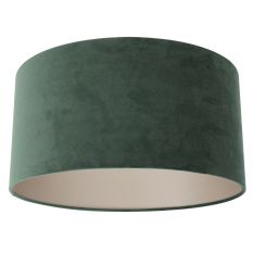 Green velvet lampshade K1068VS ⌀40cm with E27 support.