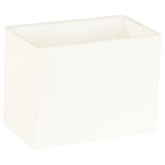 White linen rectangular lampshade K14722S 14*24*18 with E27 support.