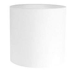 White lampshade made of fine linen K15642S with E27 socket
