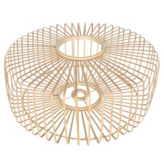 Naturel bamboe/houten lampenkap Breeza-Beache K2002BS ⌀60cm met E27 support.