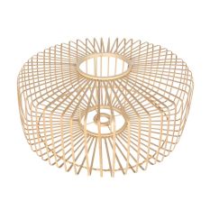 Naturel bamboe/houten lampenkap Breeza-Beache K2003BS ⌀50cm met E27 support