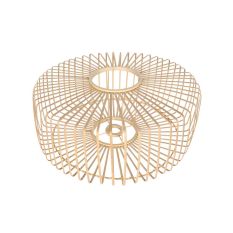 Naturel bamboe/houten lampenkap Breeza-Beache K2004BS ⌀40cm met E27 support.