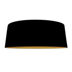 Lampenkap K2013SS – Zwart linnen met gouden binnenzijde Ø60 cm
