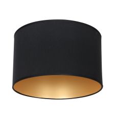 Black linen lampshade K2131SS ⌀30cm with E27 support.