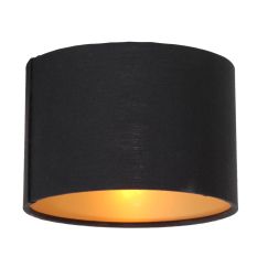 Black linen lampshade K3333SS ⌀13cm with E14 support.