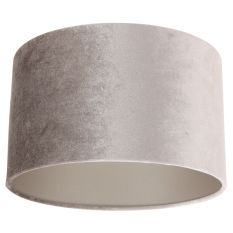 Grijs/Taupe Velours Lampenkap K7396GS ⌀30cm met E27 support.