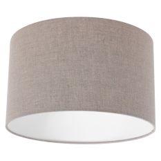 Grey coarse linen lampshade K7396RS Ø 30cm with E27 support